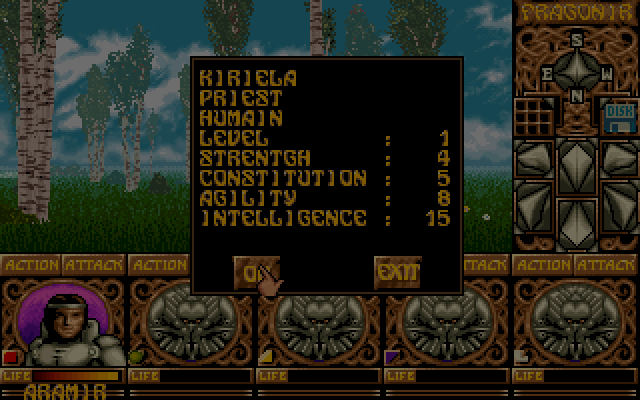 Ishar - Legend of the Fortress [Falcon030] atari screenshot